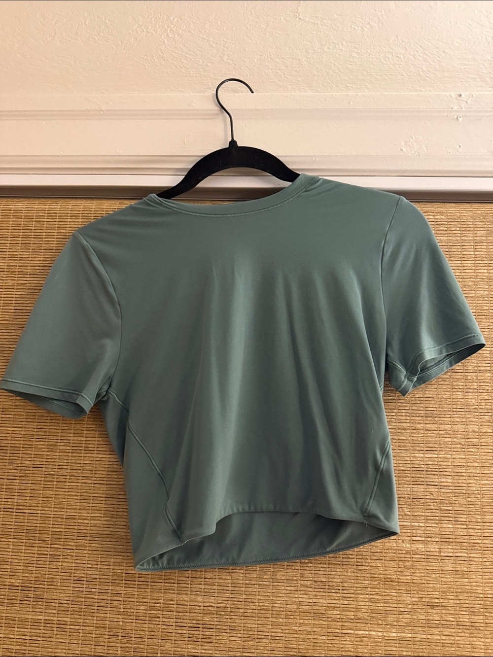 lululemon athletica Cropped Performance Tee - Sage